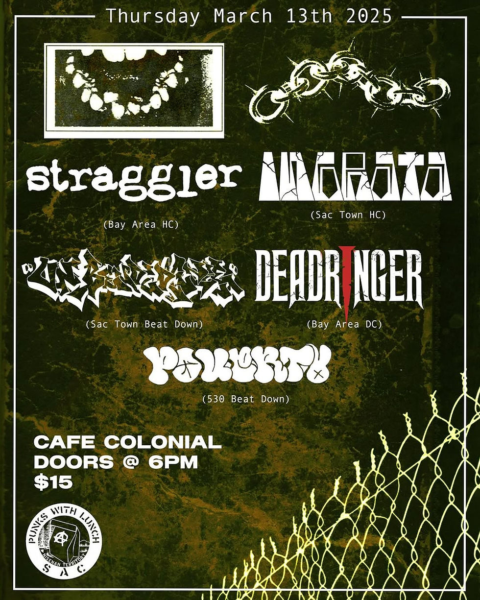 line up change for upcoming show. THURS MARCH 13TH!!! . _stragglerhc has entered the chat.