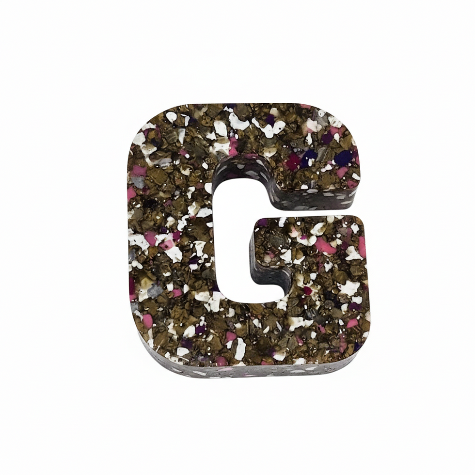 Thumbnail: Letter G - Recycled Plastic Alphabet Letter