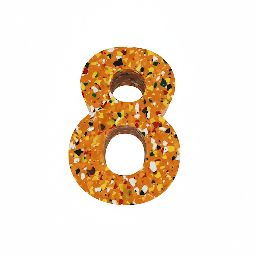 Number 8 - Handcrafted Recycled Sustainable Nursery & Event Dekor