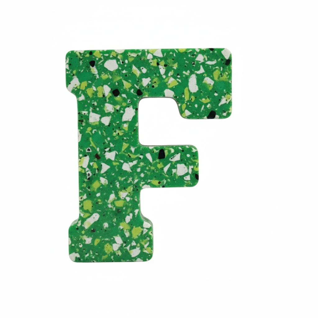 Letter F - Recycled Plastic Alphabet Letter
