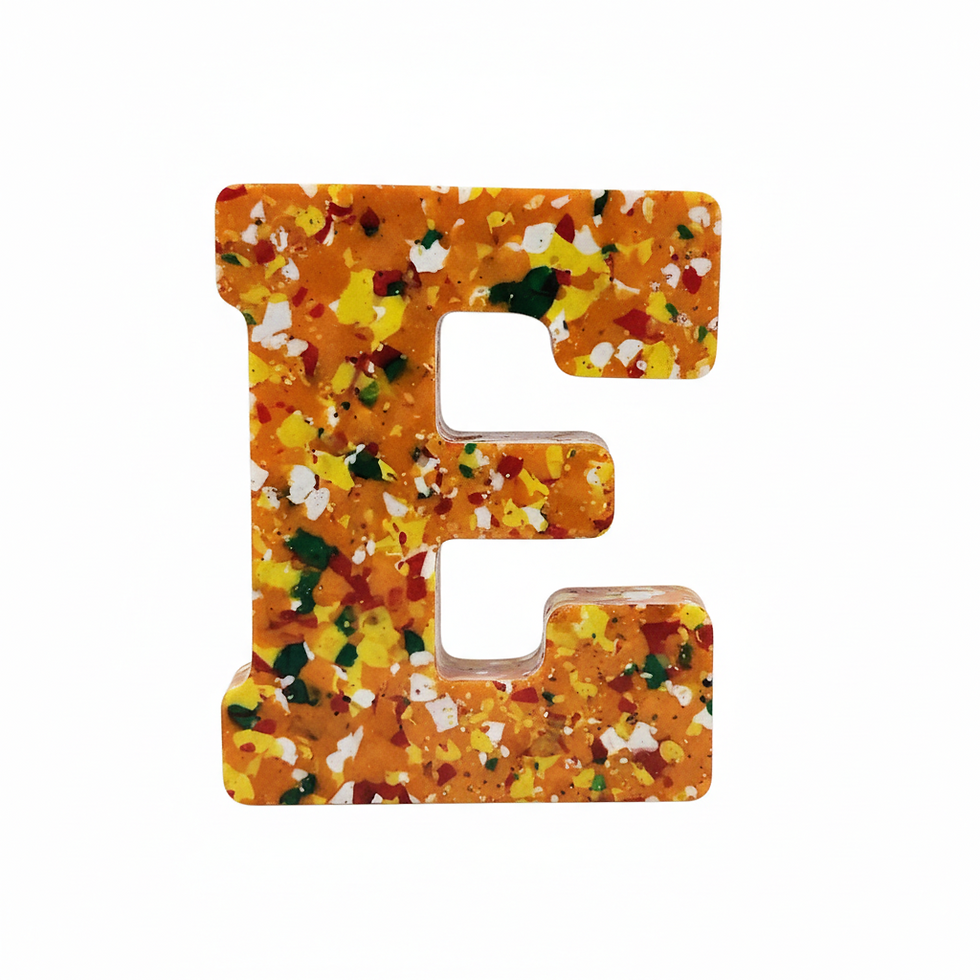 Thumbnail: Letter E - Recycled Plastic Alphabet Letter