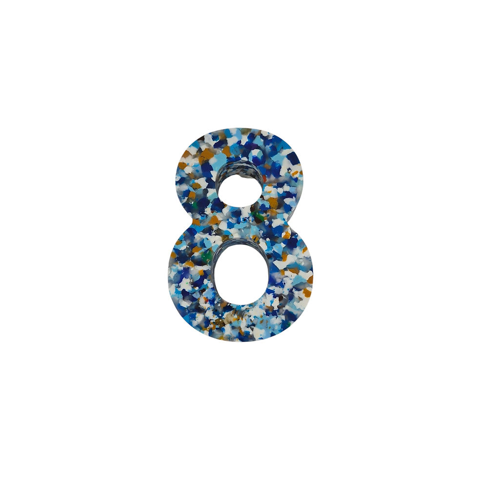 Thumbnail: Number 8 - Handcrafted Recycled Sustainable Nursery & Event Decor