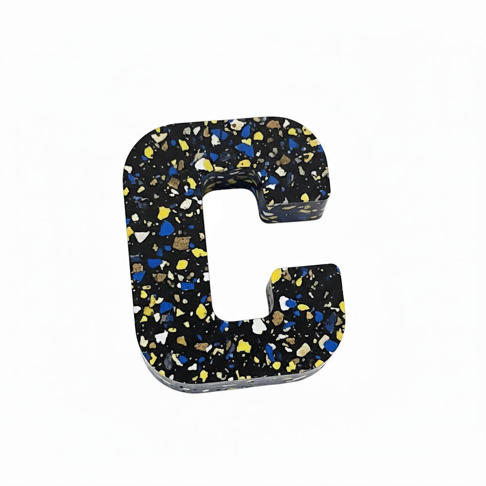 Thumbnail: Letter C - Recycled Plastic Alphabet Letter