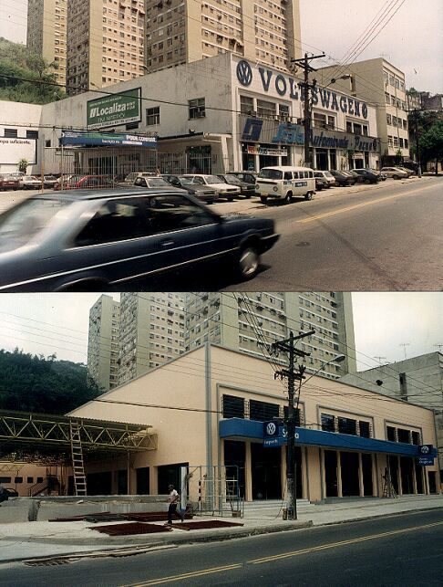 Comparativo antes e depois