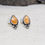 Thumbnail: Orange spiny oyster silver drop set
