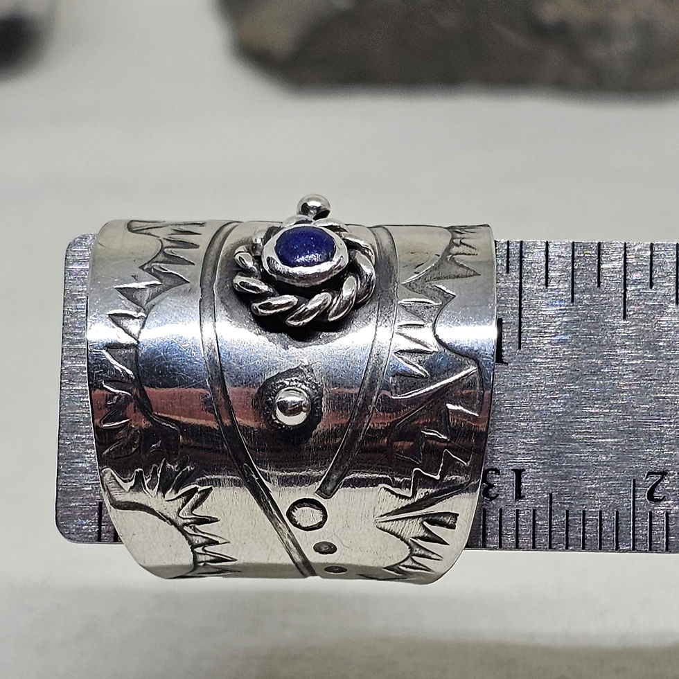 Thumbnail: Lapis Lazuli cigar band ring