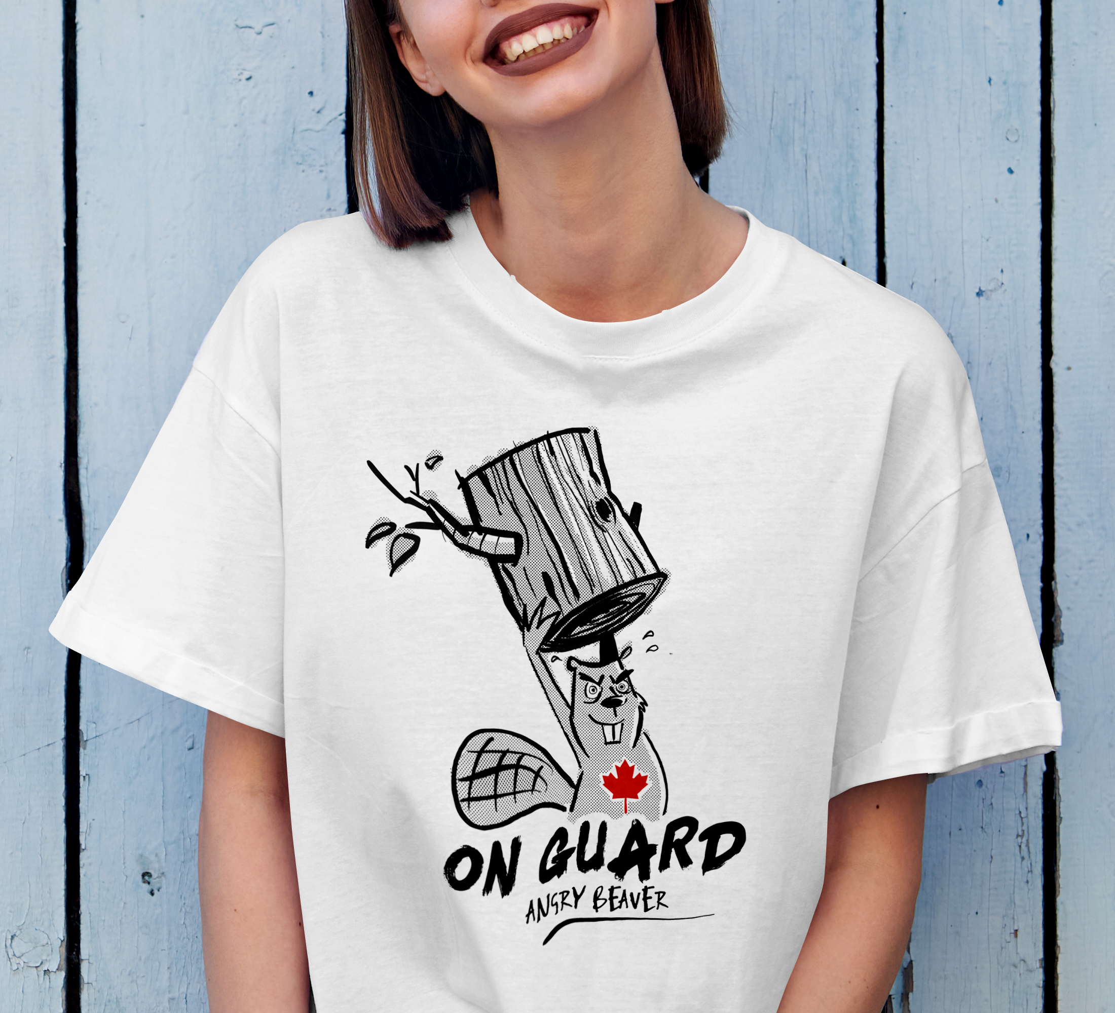 Angry Beaver - On Guard - T-Shirt