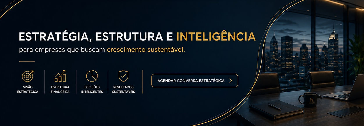 Banner institucional sobre soluções corporativas, crédito e inteligência financeira