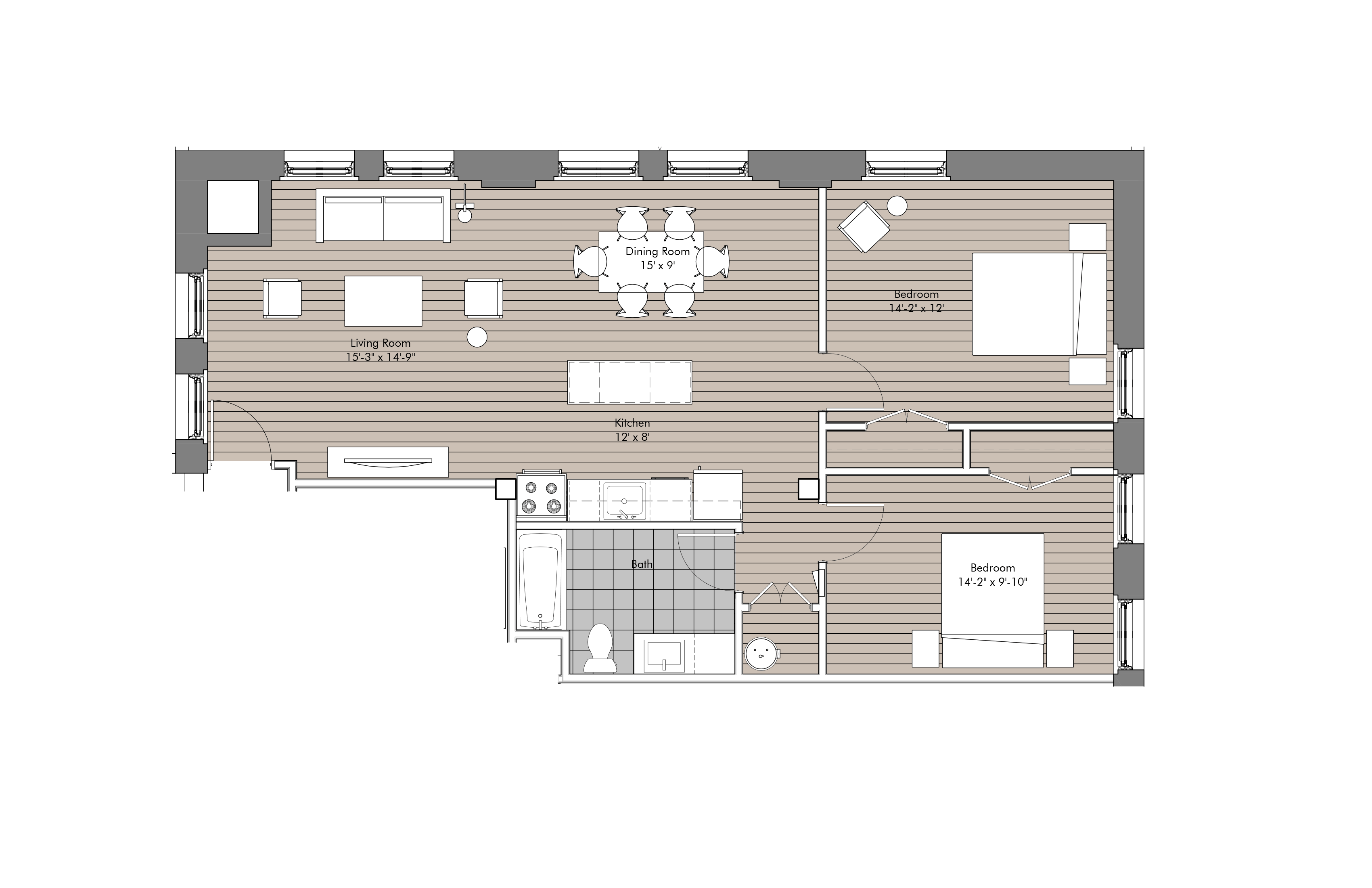 Unit 204, 304, 404