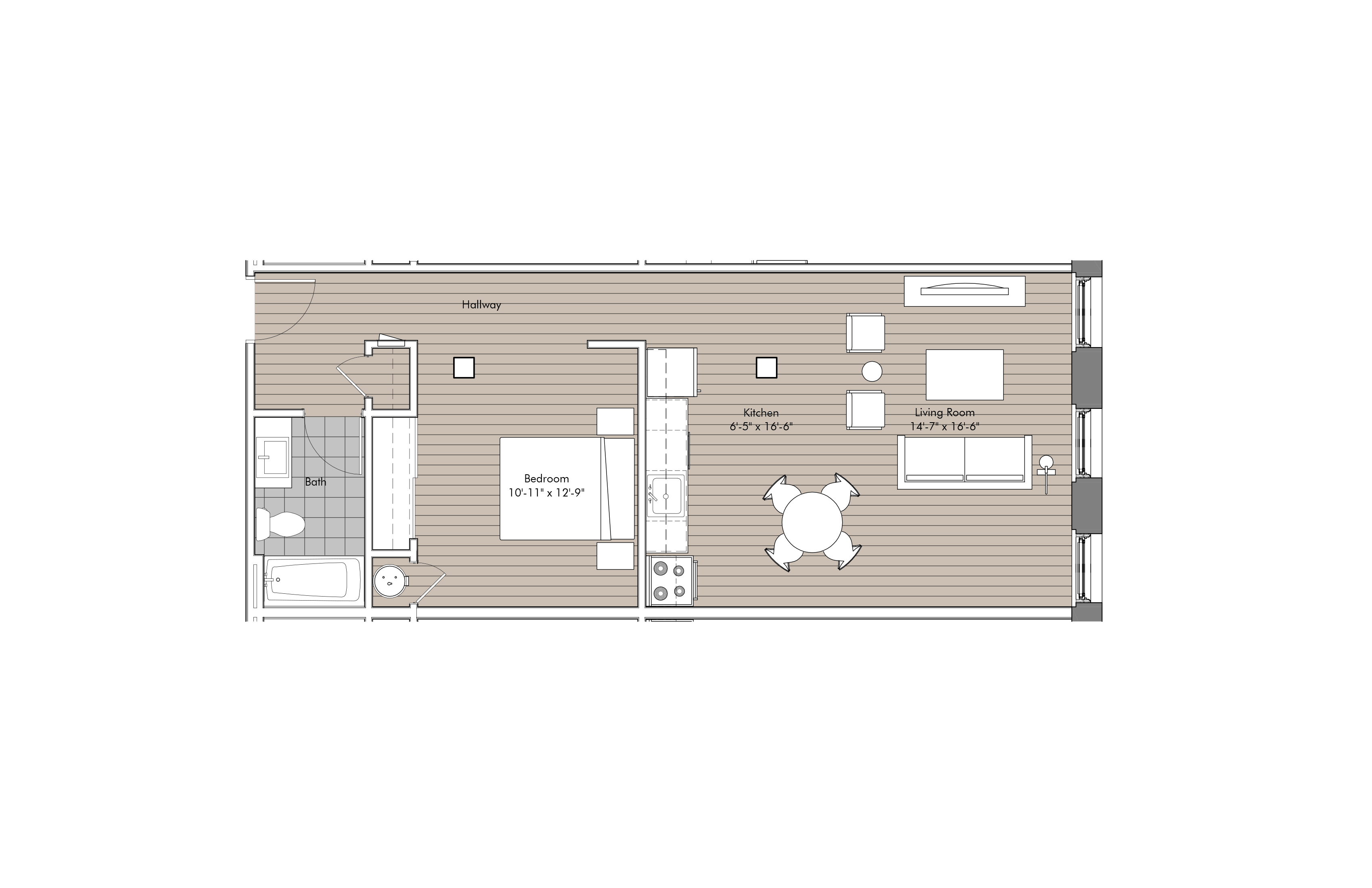 Unit 202, 302, 402