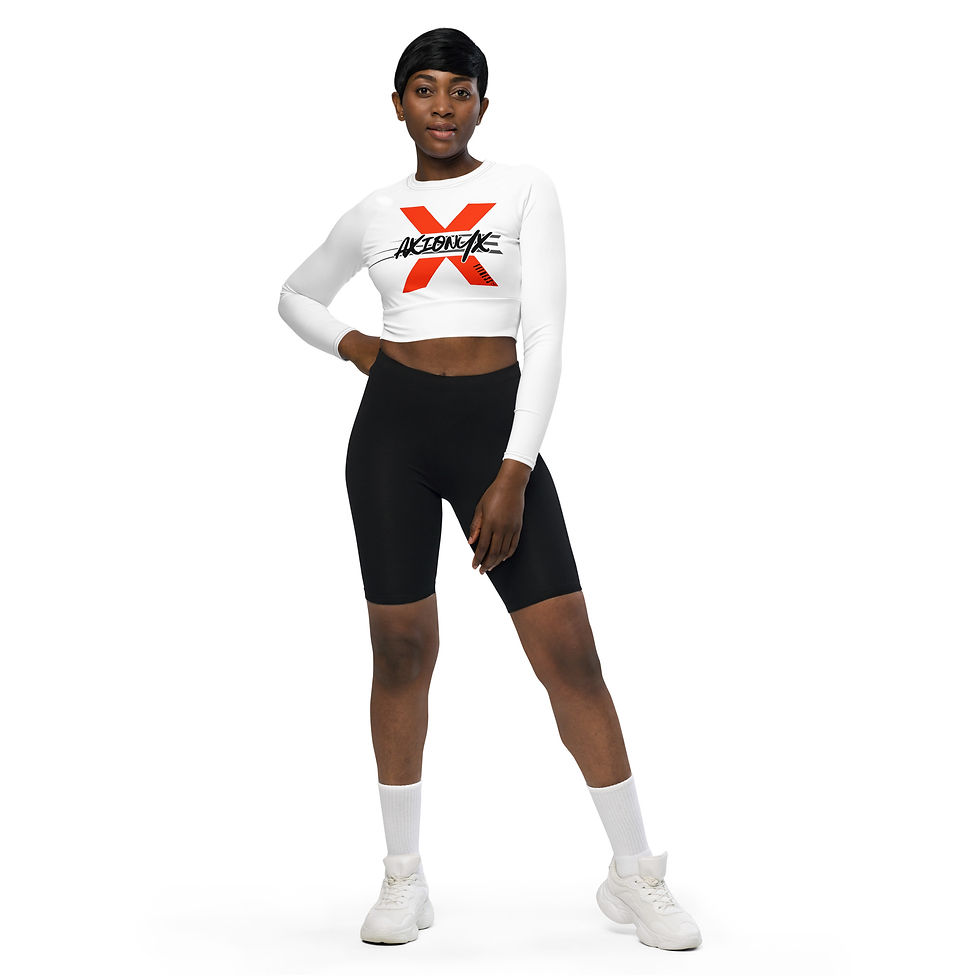 Axionyx Recycled Long-Sleeve Crop Top