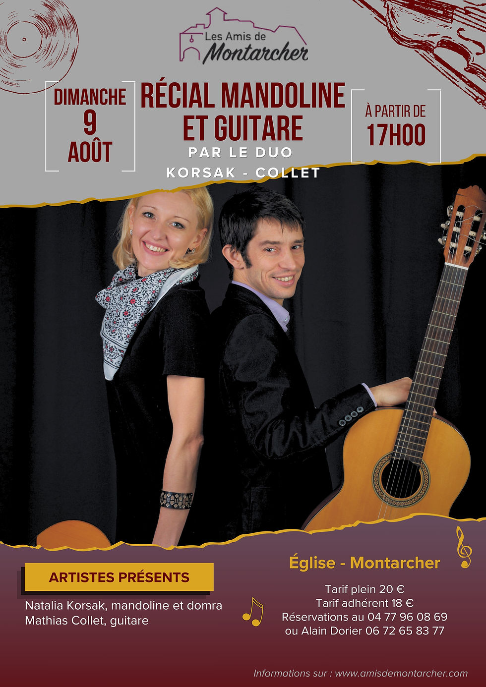 Concert - Récital Mandoline et Guitare par le Duo Korsak - Collet