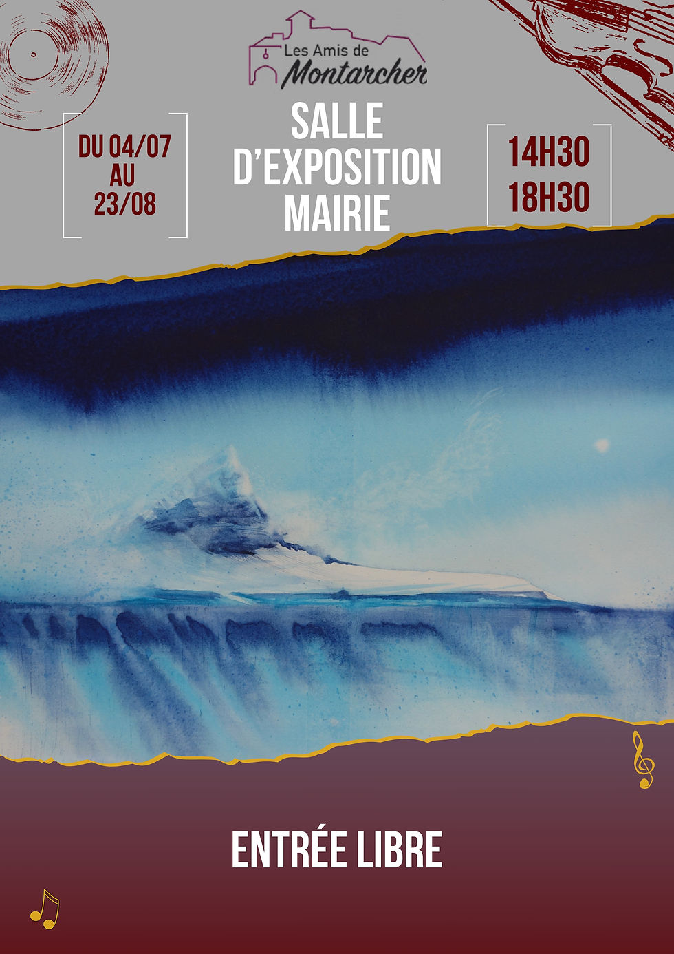 Exposition - "Promenade vers l'imaginaire", par Stéphane Langeron, Aquarelliste