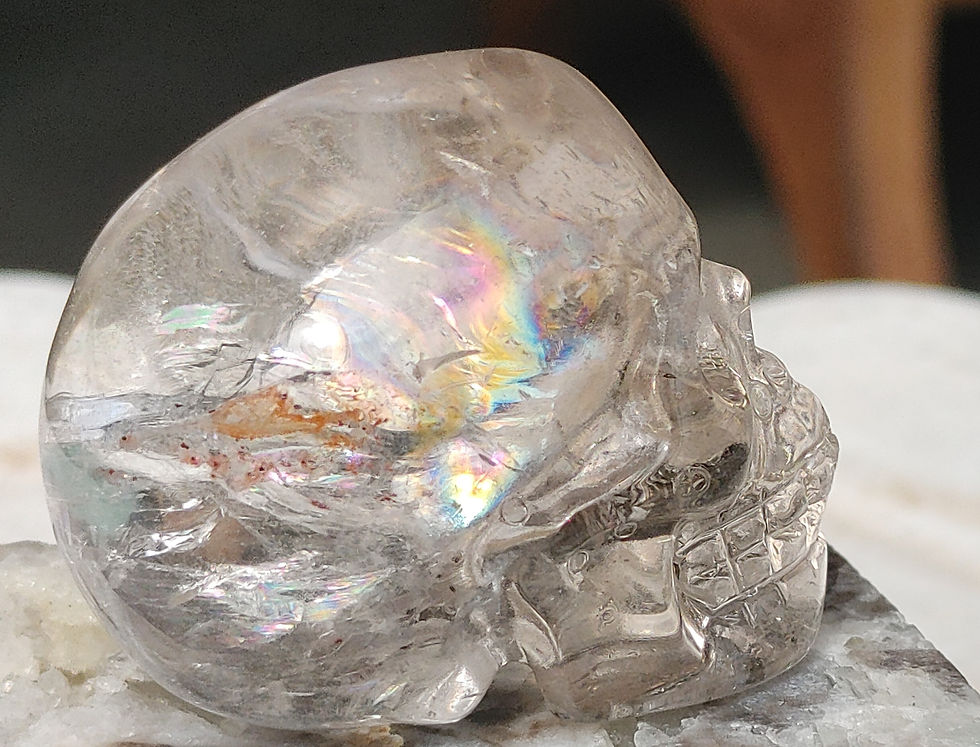 Thumbnail: Himalayan High Altitude Rainbow Quartz Gem Skull : 2026 Limited Edition 