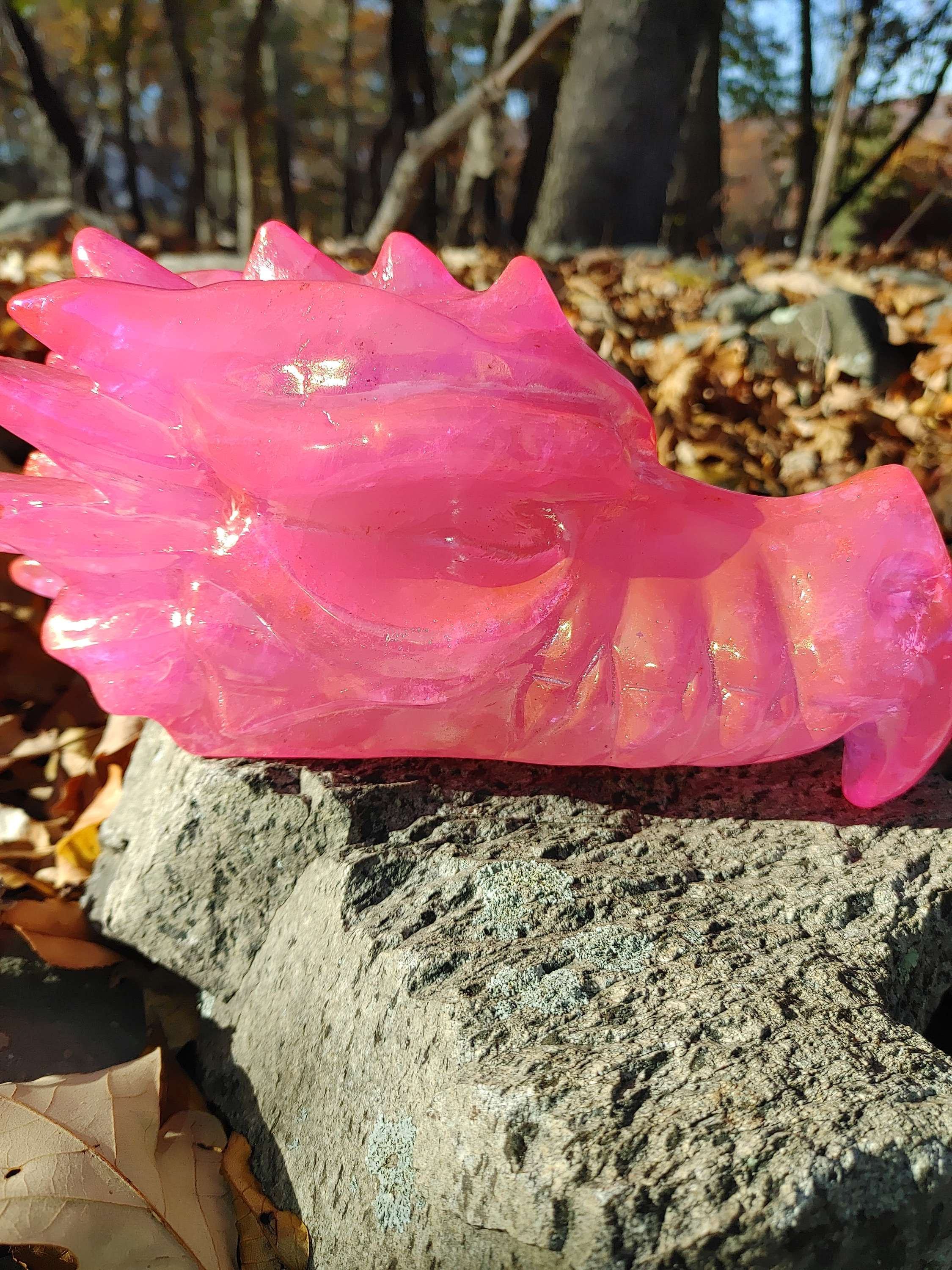 Aura Quartz Protector Dragon Crystal Light Warrior (7lbs 10.4 oz) Dolmen Charged