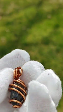 Thumbnail: Pure Solidified Spiritual Light Smokey Herkimer Diamond Quartz Copper Coil 432hz