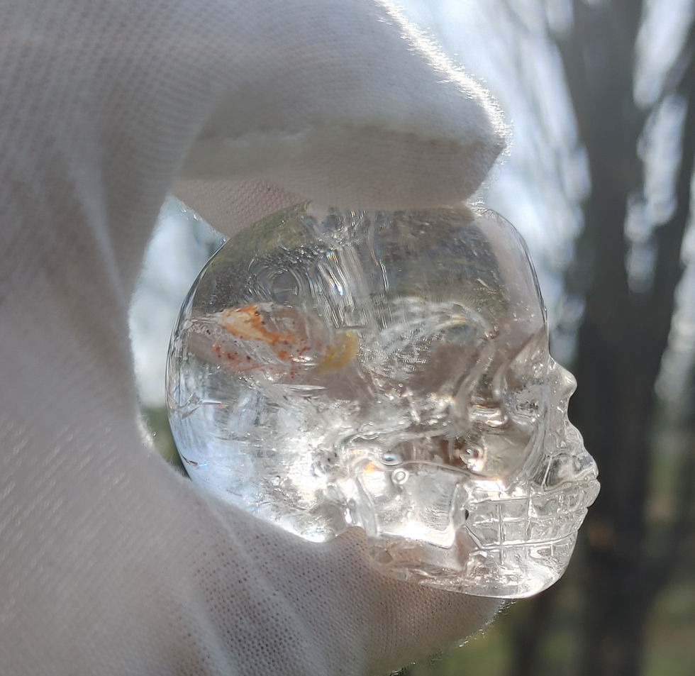 Thumbnail: Himalayan High Altitude Rainbow Quartz Gem Skull : 2026 Limited Edition 