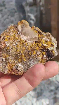 Thumbnail: Colorful Selenite / Calcite Natural Specimen ( Ojuela, Mexico) Dolmen Ignited 