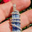 Thumbnail: "Kuanos Pulsar Angel Amulet" Blue Kyanite/ Silver Copper Ra - Mu Cubit Coil 