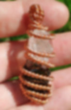 Thumbnail: H.E.A.L. Shield: Herkimer Diamond Quartz AAA Elite Noble Shungite Copper Coil 