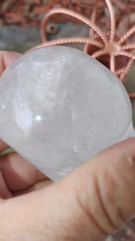 Thumbnail: XXXL SuperNova Copper 8 Ring Harmonizer w/ Clear Fire Quartz Crystal Skull  