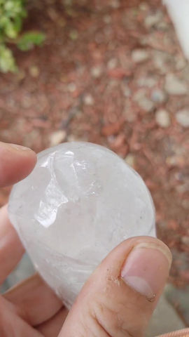 Thumbnail: XXXL SuperNova Copper 8 Ring Harmonizer w/ Clear Fire Quartz Crystal Skull  