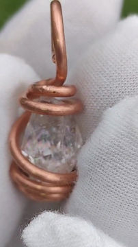 Thumbnail: Herkimer Diamond Quartz Heavy Gauge Copper 432 Hz  Coil Signature Series 
