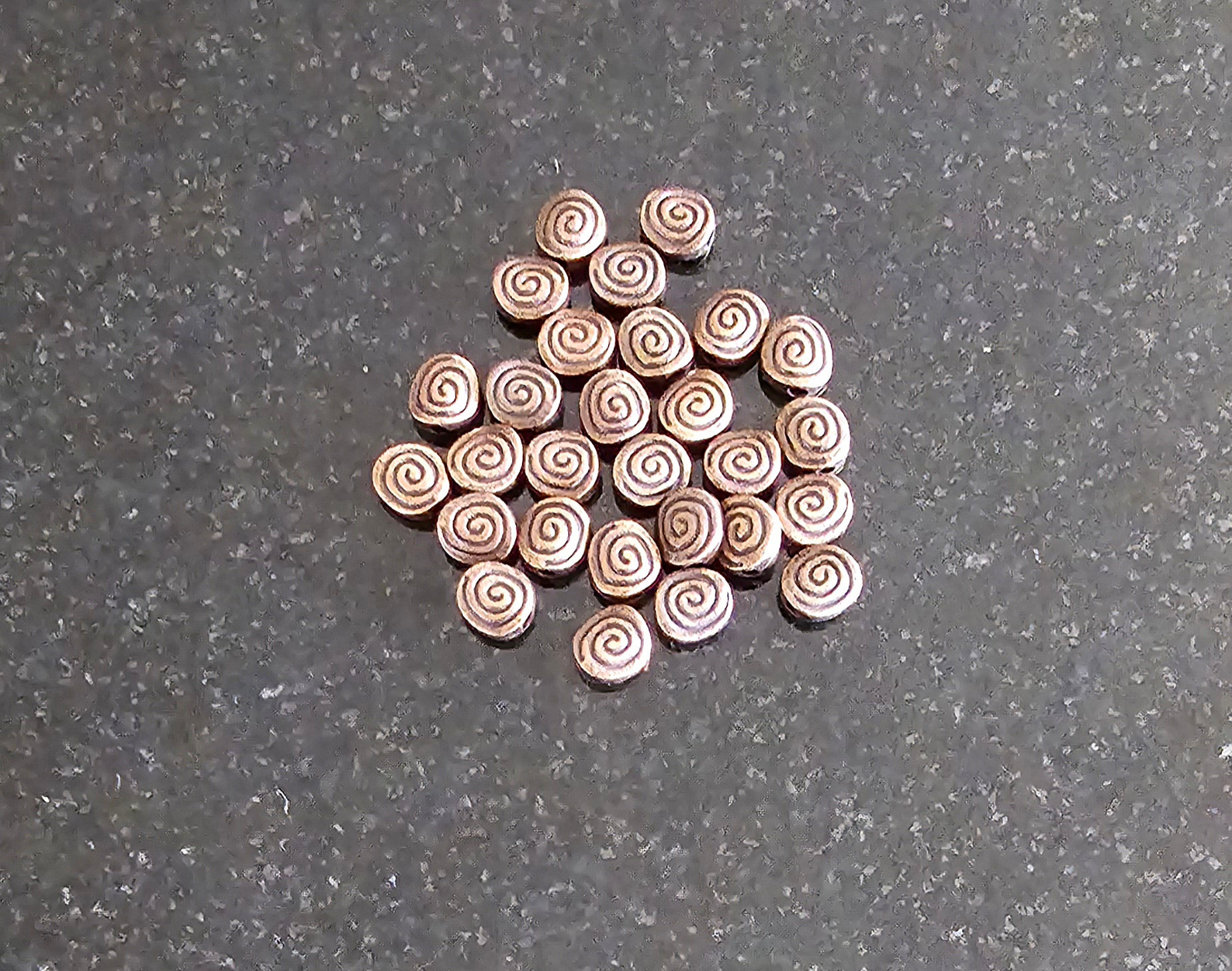 Copper color spiral spacer (4)