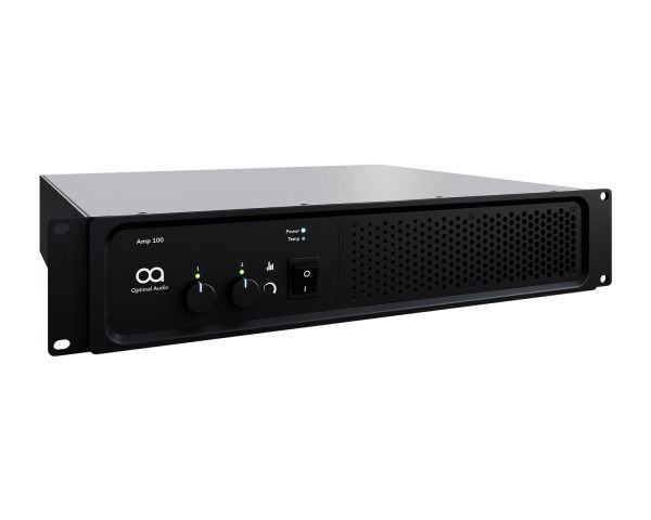 Thumbnail: Optimal Audio Amp 100 2x350W @ 4Ω AB Performance Power Amplifier 2U