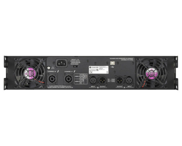 Thumbnail: Dynacord L1300FD Live Series DSP Amplifier 2x600W @ 4Ω 2x1000W @ 2Ω 2U