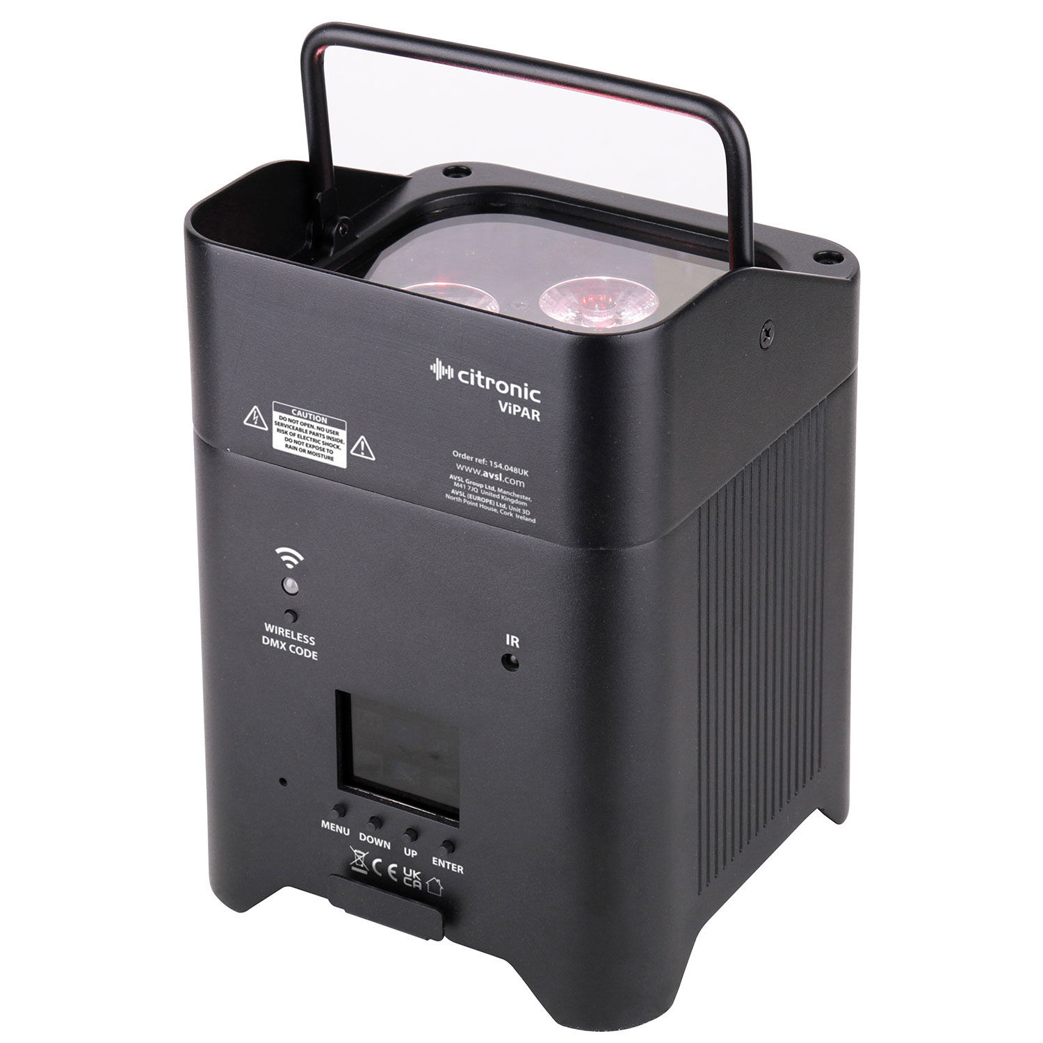 Citronic ViPAR 6x18W Smart Rechargeable RGBWA/UV PAR Uplighter
