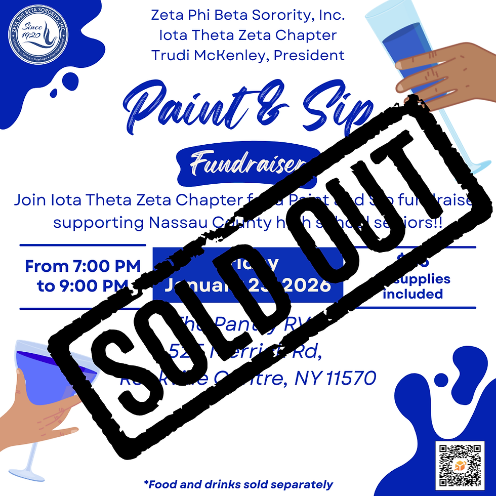 Iota Theta Zeta Paint & Sip Scholarship Fundraiser