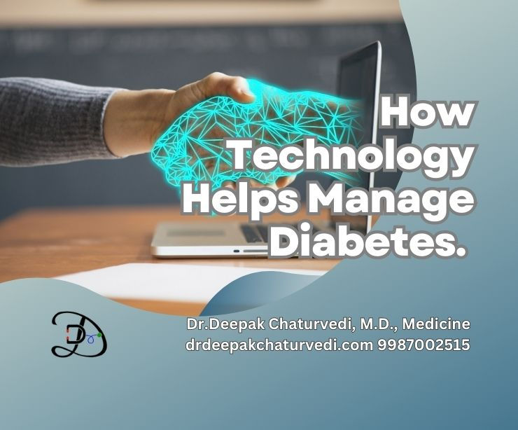How can technology help in managing diabetes?