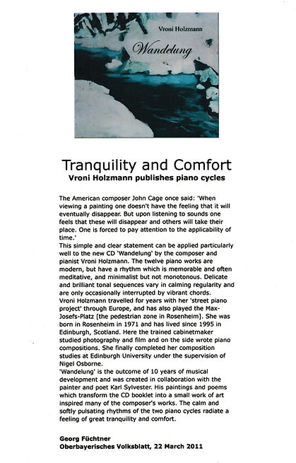 Tranquility and Comfort - OVB 2011