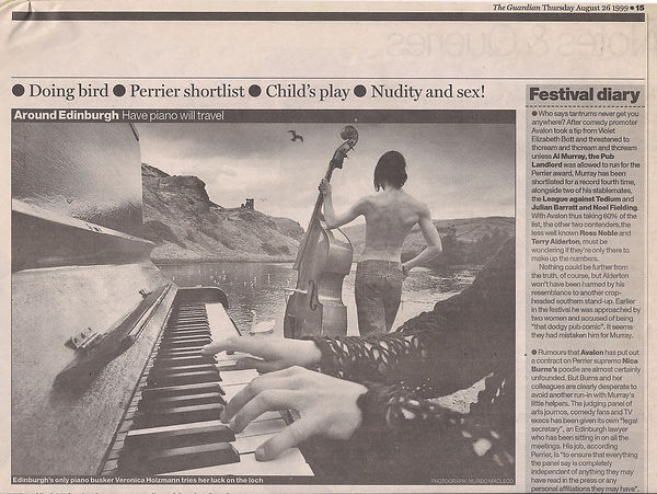 Have piano will travel - Guardian - 26 aug 1999