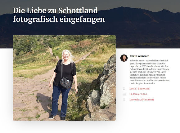 Die Liebe zu Schottland - Karin Wunsam