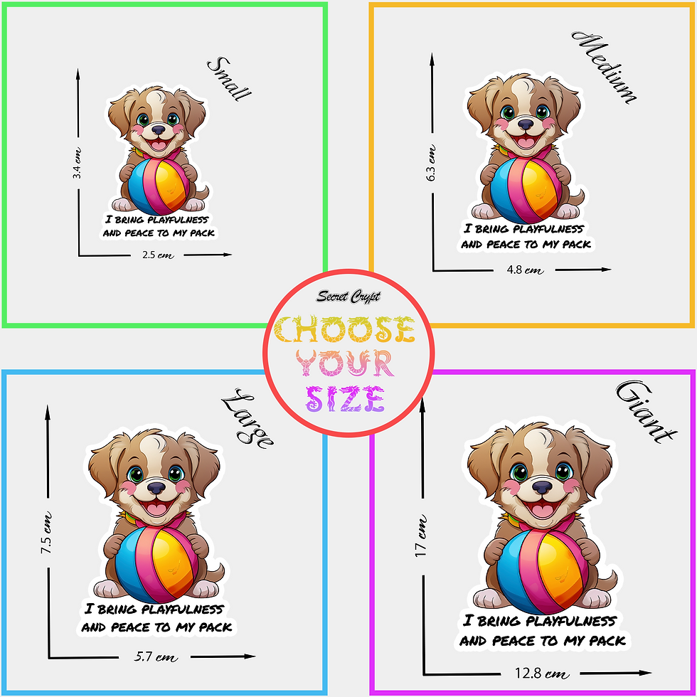 Thumbnail: Playful Peacemaker Puppy Affirmation Stickers #5