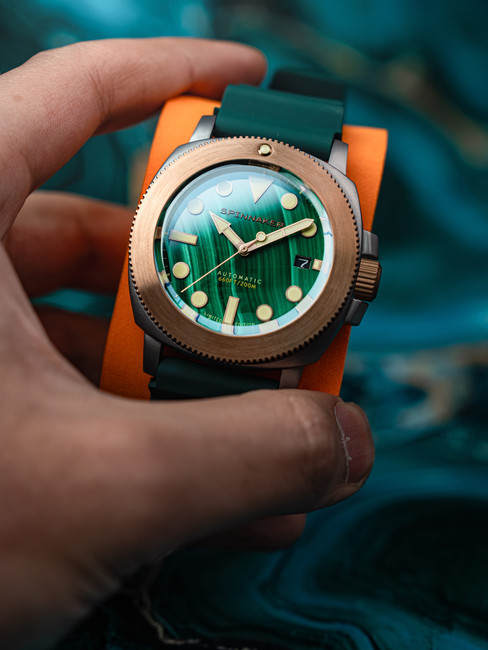 Spinnaker Hull Titanium Bronze Automatic Lapidary