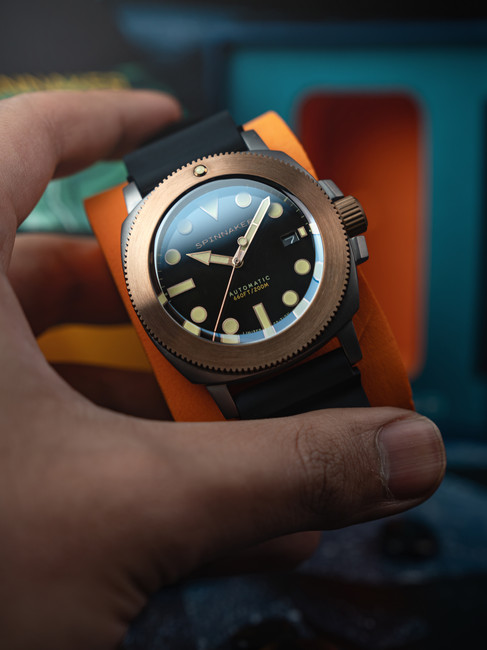 Spinnaker Hull Titanium Bronze Automatic Lapidary