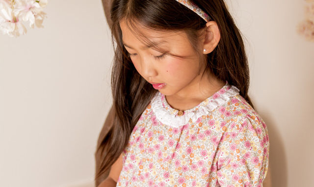 Chloe Lin de Agencia KID para Mon Petit BonBon. Modelo y actriz. Talento infantil andaluz.