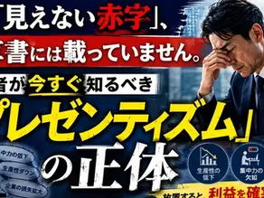 その「見えない赤字」、決算書には載っていません。経営者が今すぐ知るべき「プレゼンティズム」の正体