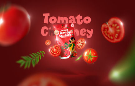 Tomato chutney banner bloom
