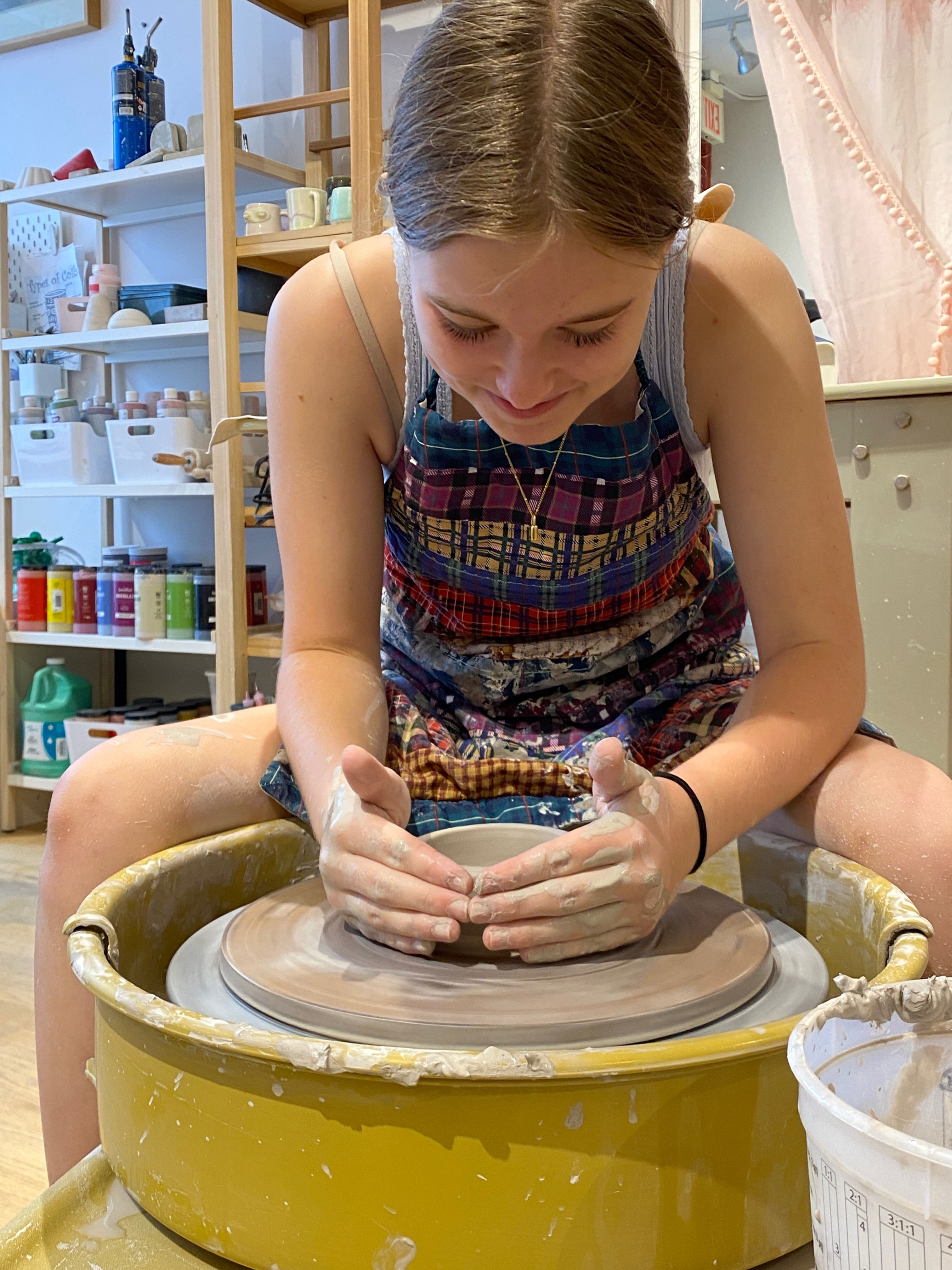 Ceramics on the Wheel Monday Class with Slowfire Art Studio Ages 9-12