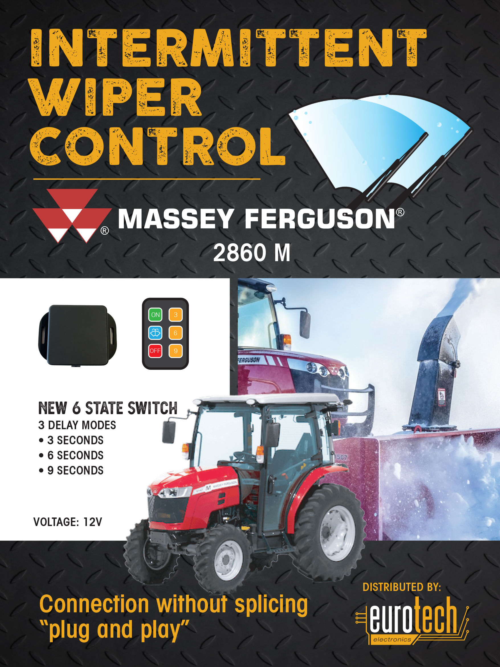 MASSEY FERGUSON 2860M INTERMITTENT WIPER MODULE