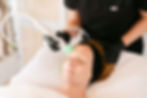 A lady receiving Radio Frequency Microneedling Treatment