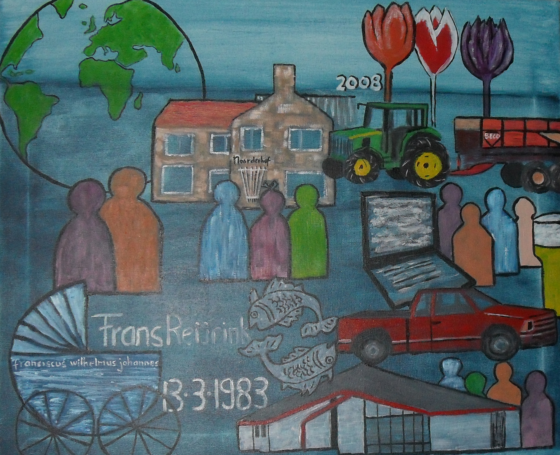 18 Frans 25 Acryl op doek