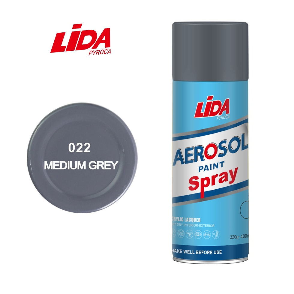 Thumbnail: LiDA Spray Paint 400ml Medium Grey No.22