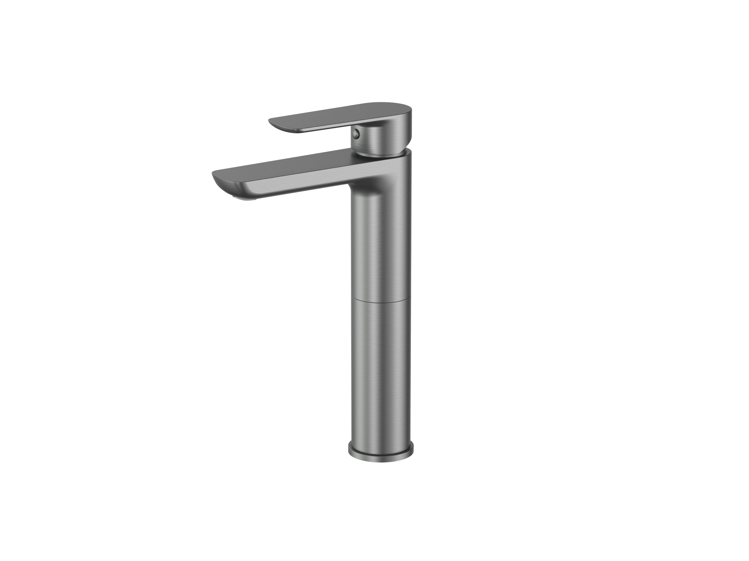 Cobra Seine Basin Mixer Raised Brushed Gun Grey