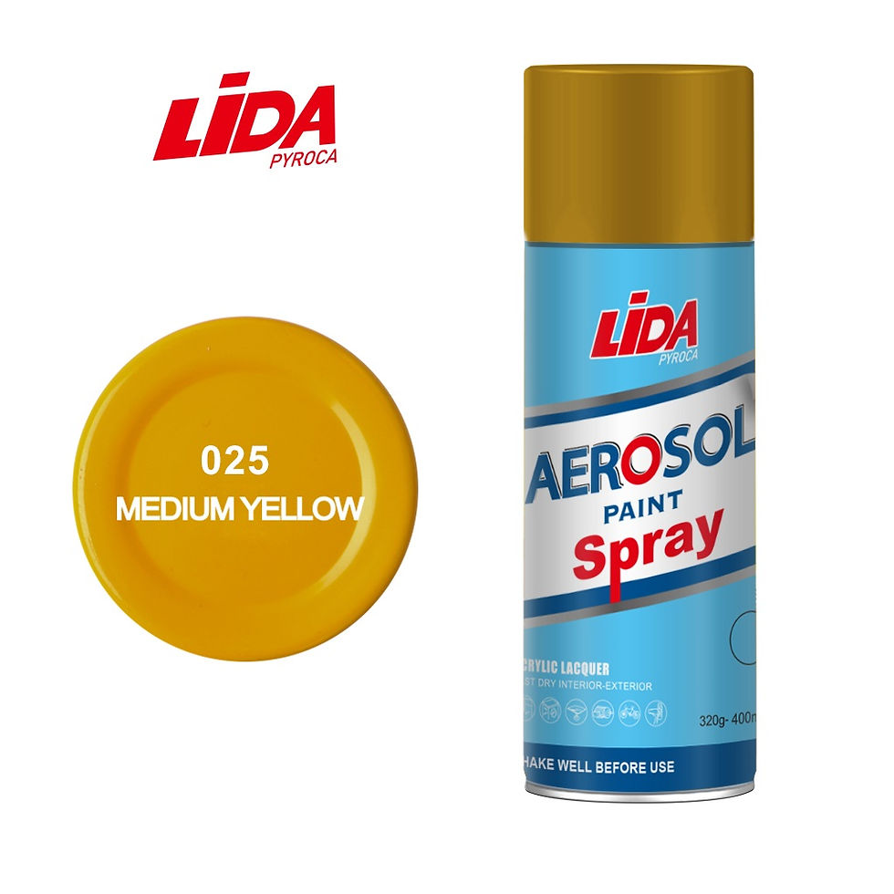 Thumbnail: LiDA Spray Paint 400ml Medium Yellow No.25