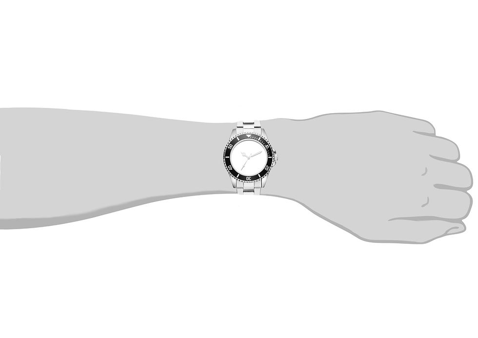 Miniaturebillede: Premium Uhr mit Metallband inkl. Zifferblatt Druck